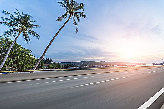 海边道路风光