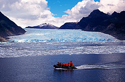 智利,巴塔哥尼亚,旅游,冰河