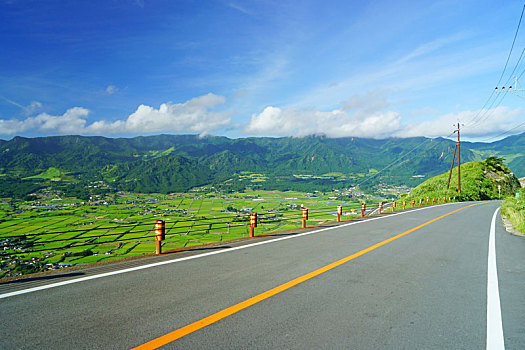 全景,线条,熊本,日本