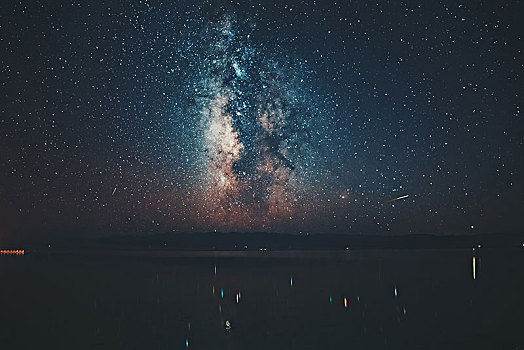 茶卡鹽湖星空