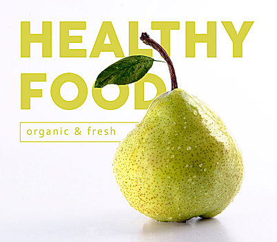 健康食物,梨,水果,概念,设计