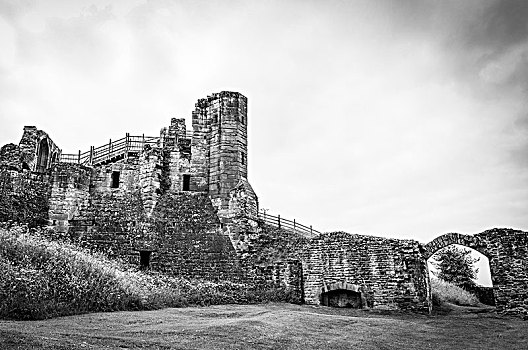 外景,中世纪,城堡,沃里克郡