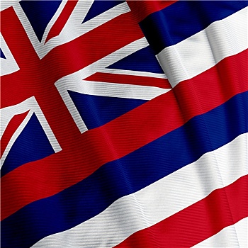 夏威夷,旗帜,特写