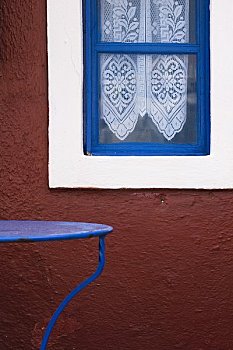 窗户,锡拉岛,基克拉迪群岛,希腊