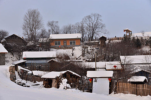 冬季吉林雪村-松岭美景如画