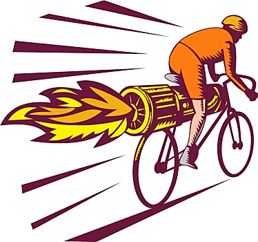 骑车,比赛,喷气发动机,自行车