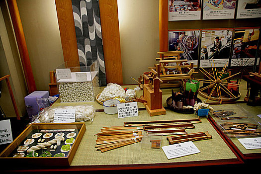 京都府,西阵织和服会馆展示的介绍有关西阵织历史,有关资料