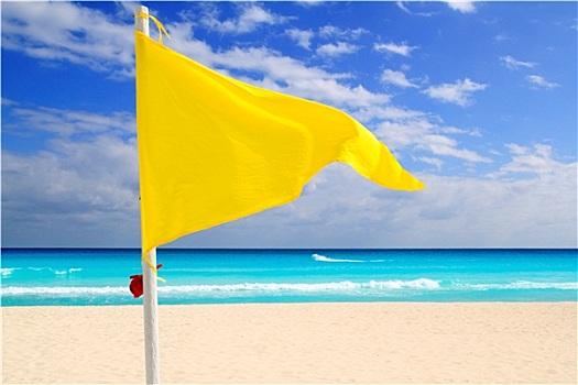海滩,黄旗,天气,风,建议