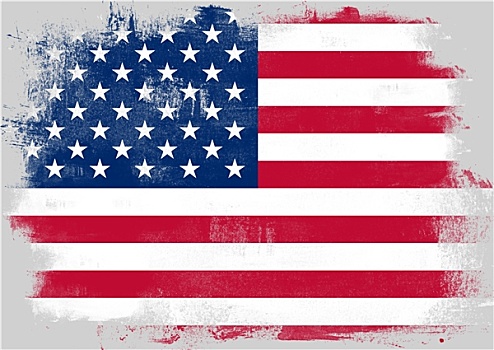 旗帜,美国,涂绘,画刷