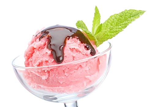 美味,树莓,冰淇淋