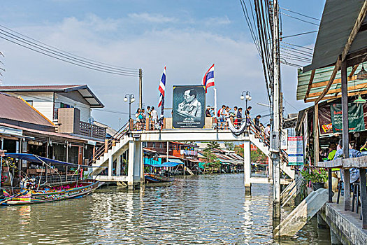 泰国曼谷安葩洼水上市场