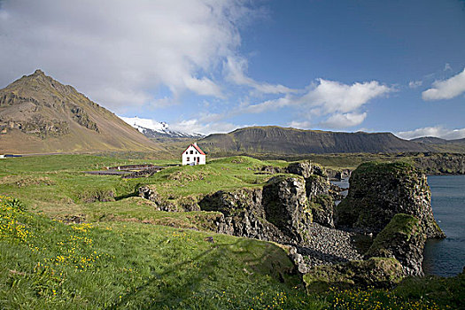小,隔绝,房子,冰岛,欧洲
