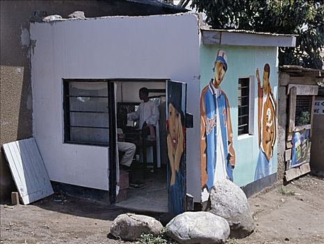 理发店,阿鲁沙,坦桑尼亚北部
