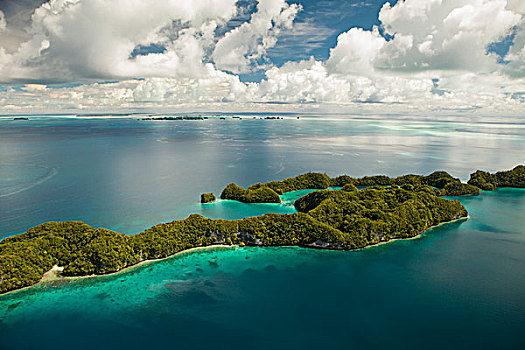 航拍,洛克群岛,帕劳,密克罗尼西亚,世界遗产