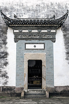 徽派门罩门头,中国安徽省徽州潜口民宅博物馆