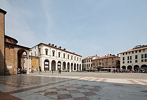 大教堂广场,广场,帕多瓦,威尼托,意大利,欧洲