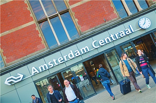 入口,阿姆斯特丹,火车站
