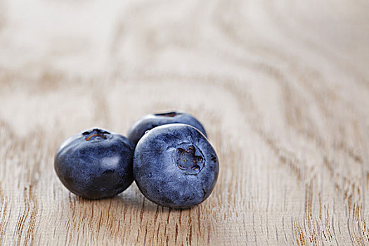 有机,成熟,蓝莓,木头,橡树,桌子