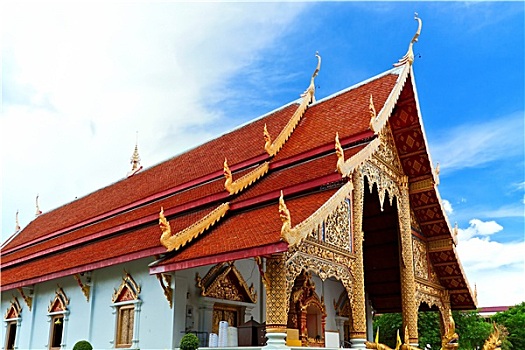 泰国,北方,风格,教堂,寺院,清迈