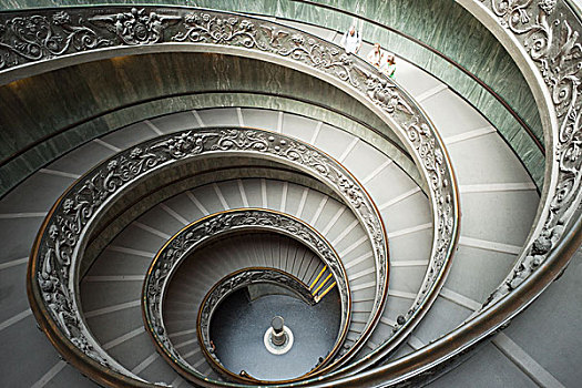 意大利,罗马,梵蒂冈,梵蒂冈博物馆,螺旋,楼梯,设计