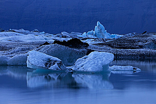 冰山,冰,浮冰,冰河,湖,冰岛,欧洲