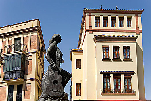 雕塑,弗拉明戈,堤亚纳,地区,塞维利亚,安达卢西亚,西班牙,欧洲