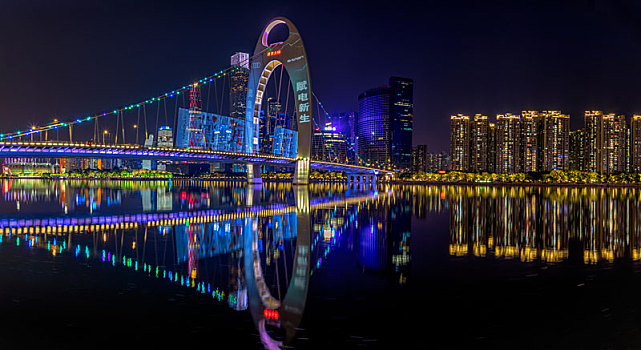 2020年2月18日的广州猎德大桥