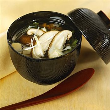味噌汤,海草,日本