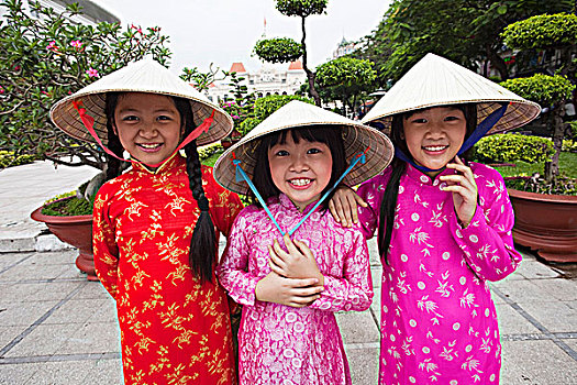 越南,胡志明市,传统,越南人,服饰