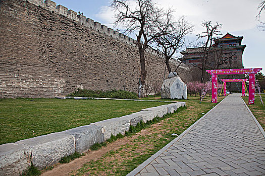 北京市崇文区明城墙遗址公园