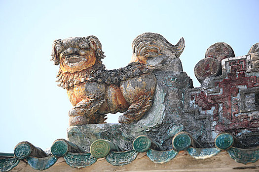 广东罗浮山古庙雕塑