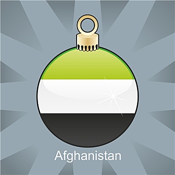 阿富汗,旗帜,圣诞节,形状