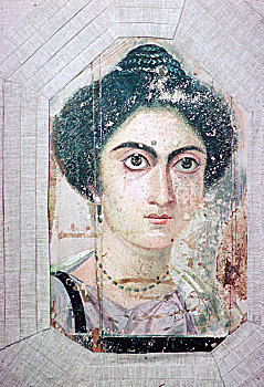 罗马时期,埃及人,女人,头像,艺术家,未知