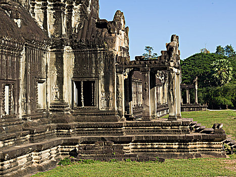 风景,庙宇,收获,柬埔寨
