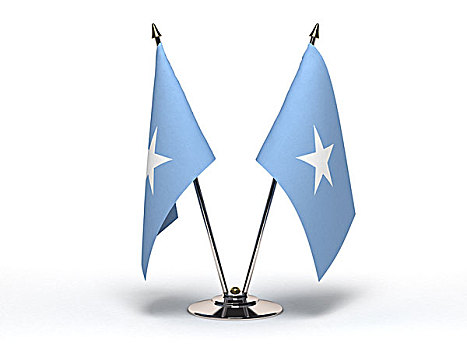 微型,旗帜,索马里,隔绝