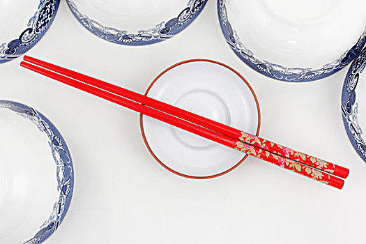 瓷碗,筷子