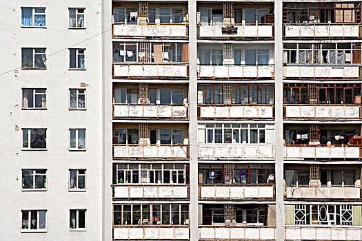 俄罗斯,住房,市区,大,公寓,楼宇,建造,穷,品质,材质