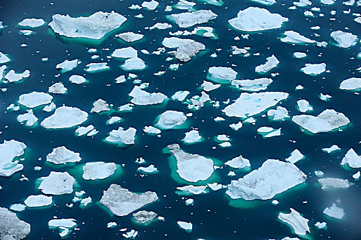浮冰,伊路利萨特冰湾,伊路利萨特,迪斯科湾,格陵兰,极地,北极