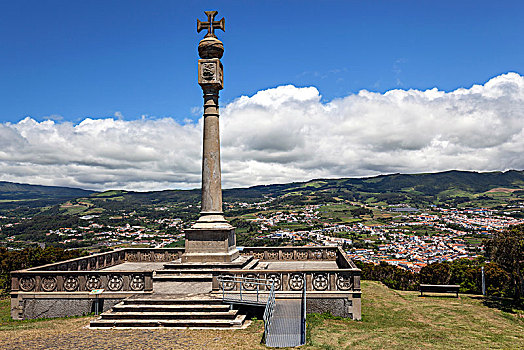 柱子,纪念建筑,蒙特卡罗,巴西,岛屿,亚速尔群岛,葡萄牙,欧洲