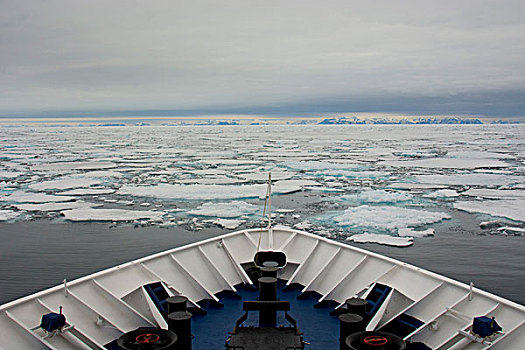 挪威,斯瓦尔巴特群岛,斯匹次卑尔根岛,海洋,北方,右边,浮冰
