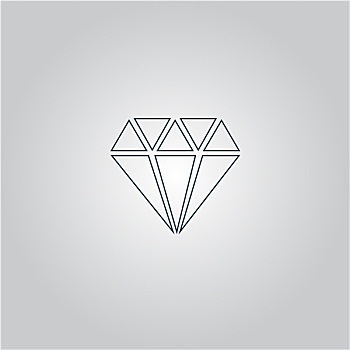 钻石,矢量,象征