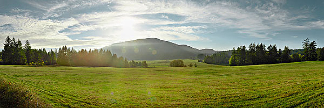 全景,风景,宪法,岛屿,华盛顿,美国