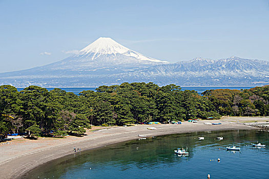 富士山,湖