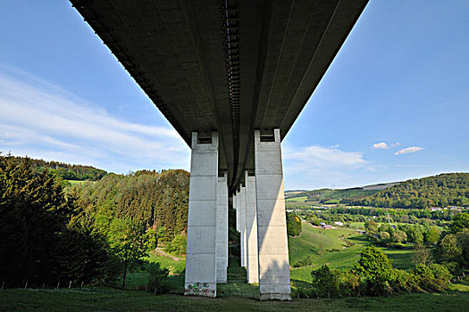公路,桥,北莱茵-威斯特伐利亚,德国