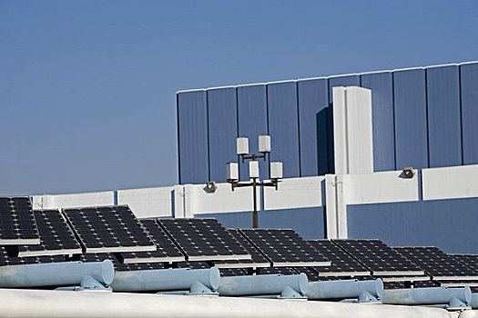 太阳能电池板,城市