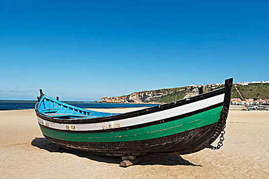 船,海滩,葡萄牙