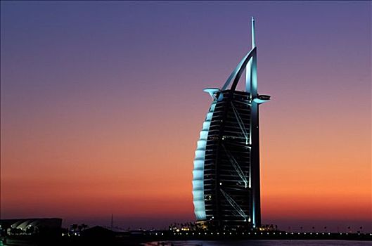 迪拜,阿联酋,帆船酒店,酒店,一个,世界