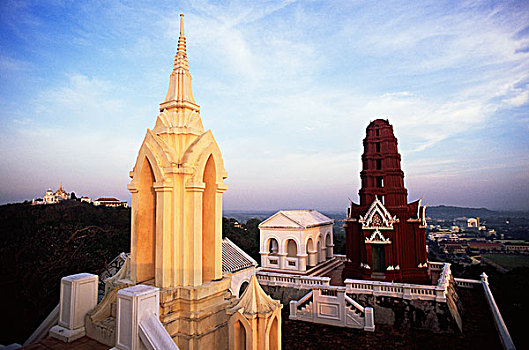 俯拍,宫殿,泰国