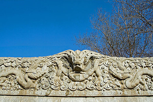五塔寺内石碑上刻的龙纹