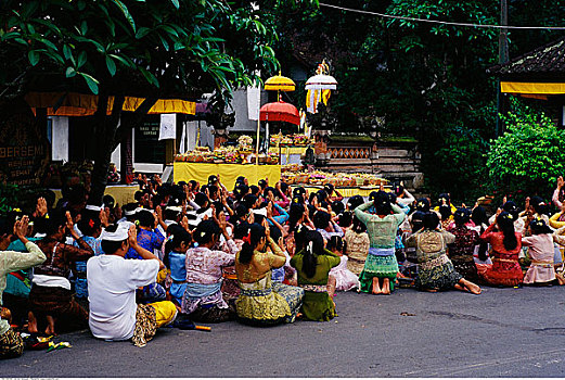 人,祈祷,巴厘岛,印度尼西亚